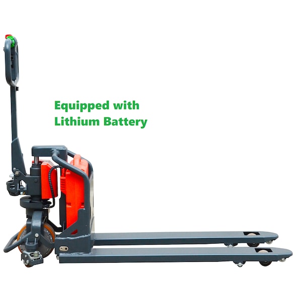 Noblelift SEMI ELECTRIC PALLET JACKFORK SIZE 27"x48"CAP 3300 LBSLiion BAT. SPTE33LI2748